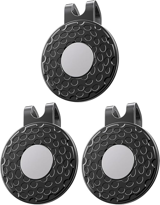 GreenHaven Golf Hat Clips Magnetic Golf Ball Marker Holders for Golf Hats Caps Pants Gloves Bags Visors Belts Nickel-Plated Alloy Clips for Metal Golf Ball Markers (Ball Marker Not Included)