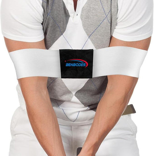 Golf Swing Training Aid - Muscle Memory & Connection Swing Corrector for Golfers, Arm & Elbow Posture Trainer for Right/Left Handed Beginners, Golf Trainer Arm Band for Indoor/Outdoor Club Practice