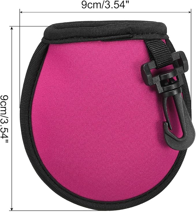 PATIKIL Golf Ball Washer Pouch, Portable Golf Balls Cleaner Pocket Bag with Hanging Clip for Women Golf Exercise