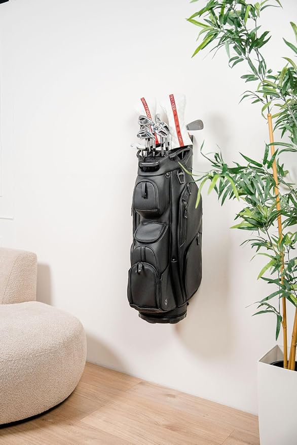 Wall Mount Golf Bag Stand for Storage, Golf Storage Organizer for Garage, Club Dock for Golfing Bag - Regular