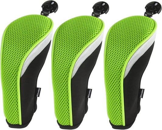 Andux Golf Hybrid Club Head Covers with Dial No. Tag Pack of 3 (All The Same Size)