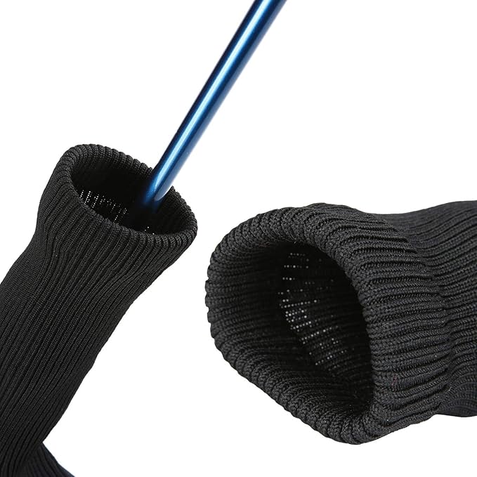 3pcs Nylon Golf Head Covers with Interchangeable Tags, Elastic Self-Fixing Closure, Durable Golf Accessories for Fairway & Driver Clubs