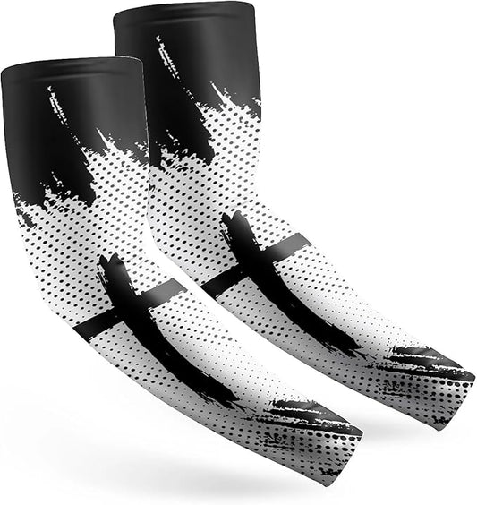 Cooling Arm Cover For Men & Women - Uv Sun Protection Arm Sleeves For Driving Golfing Fishing Cycling Hiking (L)