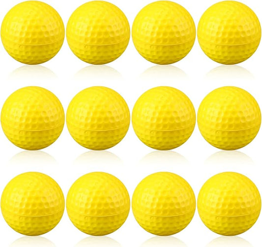 12 Pcs Foam Golf Practice Balls Soft Foam Balls for Golf Practice Realistic Feel and Flight Sport Training