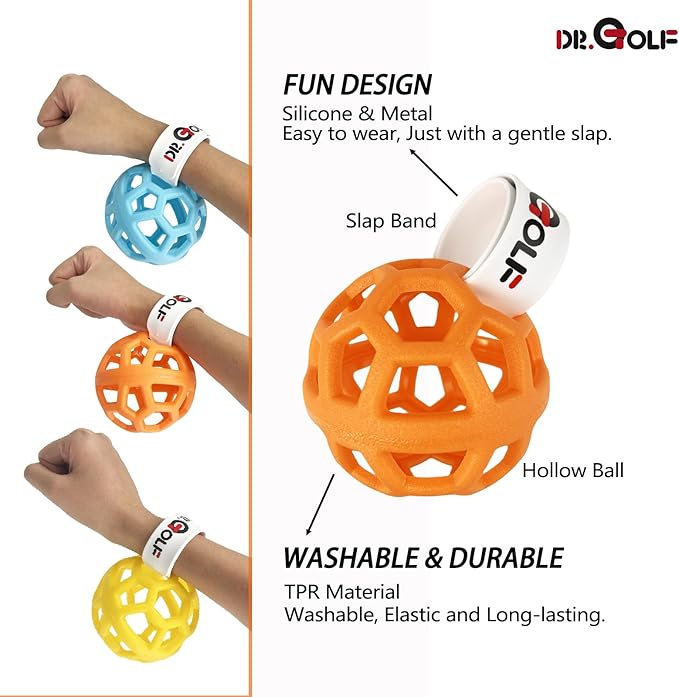 Swing Training Ball， Avoid Chicken Wing, PGA Recommend, Patented Golf Swing Training Aid