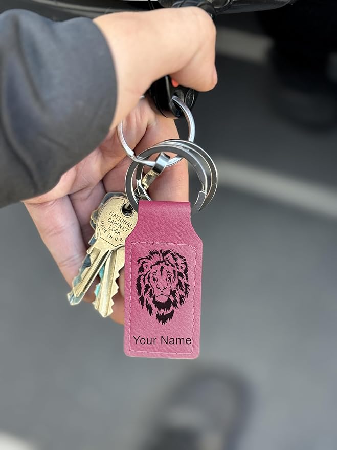 LaserGram Rectangle Keychain, Disc Golf, Personalized Engraving Included