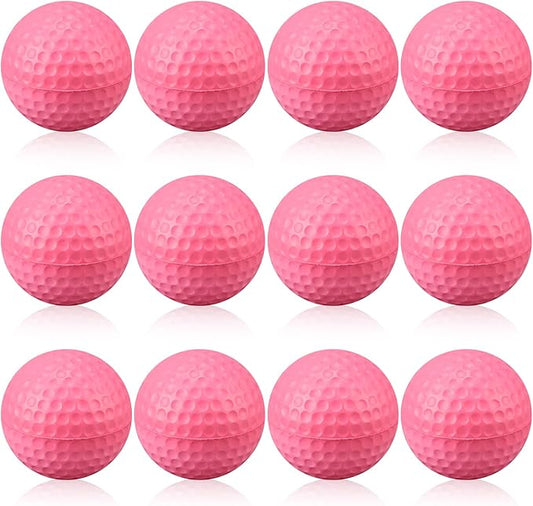 12 Pcs Foam Golf Practice Balls Soft Foam Balls for Golf Practice Realistic Feel and Flight Sport Training