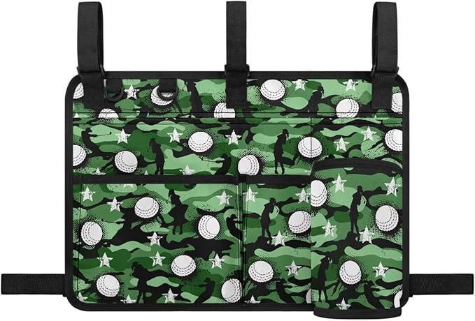 Fashion Golf Cart Rear Seat Organizer Lightweight Storage Bag Accessories for Club Car, Wheelchair and Walker