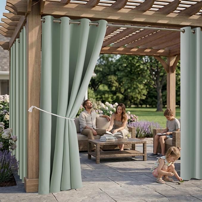 DIVA EN CAMINO DEC Outdoor Patio Curtain Waterproof Darkening Thermal Insulated - Image 2