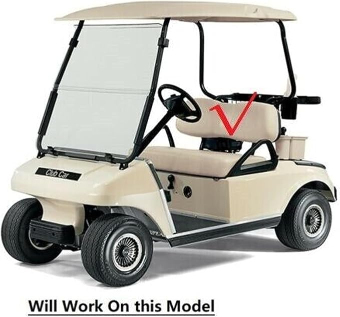 Huskey Parts Company Charcoal Gray Seat Cover for Club Car DS Golf Cart 2000.5-2013, Front Rear Seat