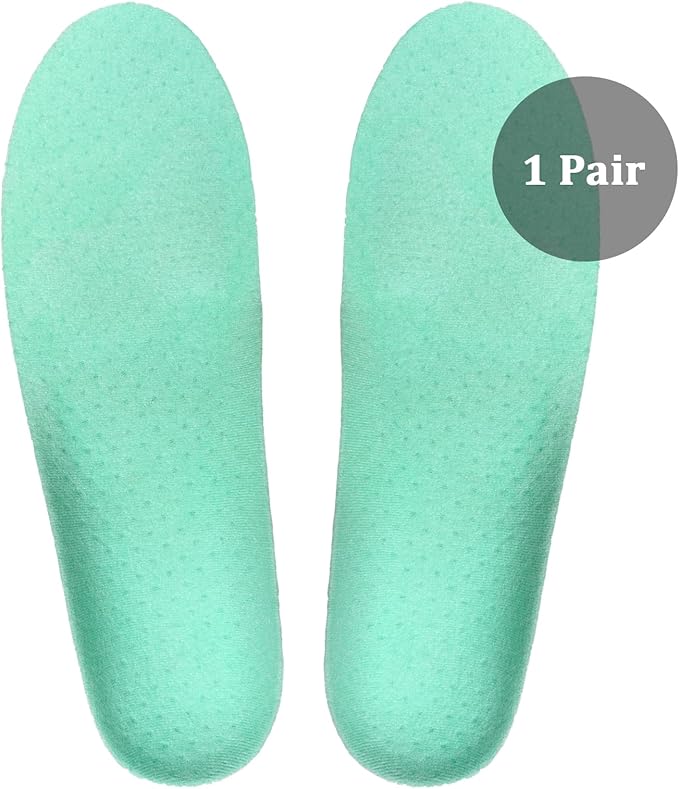 Insoles for Golf Men's Shoes Replacement, Footwear Inserts for Arch Support Inserts to Help Reduce Fatigue Cushion Shock Absorbing (Men 7-9)