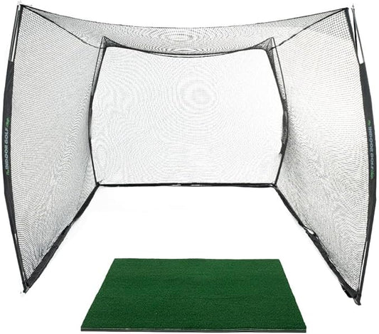Hitting Net with Target Knotless Golf Net for Indoor and Outdoor Practice - Arrives Ready to Assemble and Use