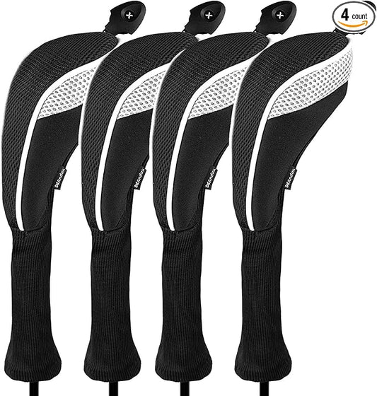 Andux 4 Pack Long Neck Golf Hybrid Club Head Covers Dial No. Tag CTMT-01