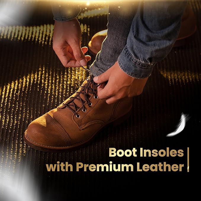 HANDARTE Premium Leather Shoe Insoles | Thin Shoe Inserts for Women | Dress Shoe Insoles - Durable - 100% Natural Goatskin & Anti Sweat - Suitable for No-Socks (US W7 | EU38)