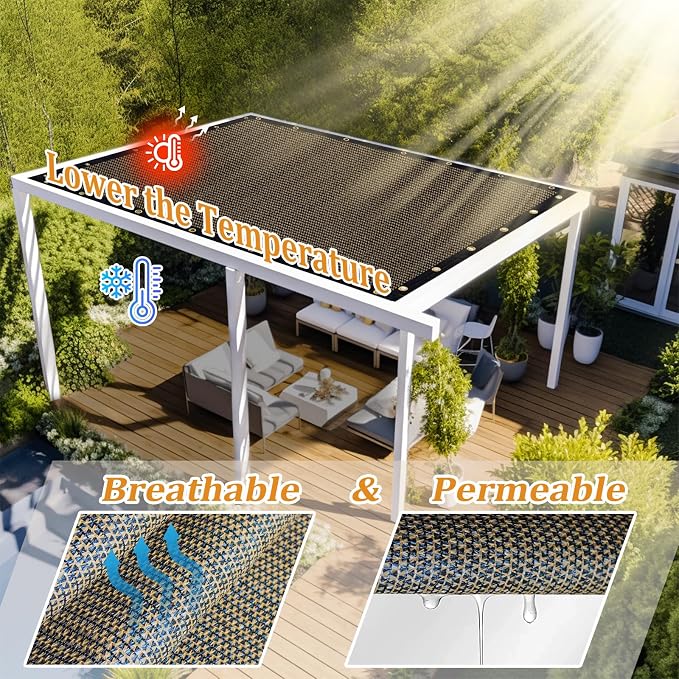 Shade&Beyond Customized Size 6' X 22' Shade Cloth - Image 2