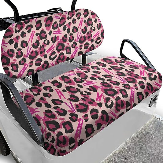 Fashion Print Golf Cart Seat Covers 2 Passenger Golf Cart Backrest Cover Golf Cart Seat Towel Gift for Friends