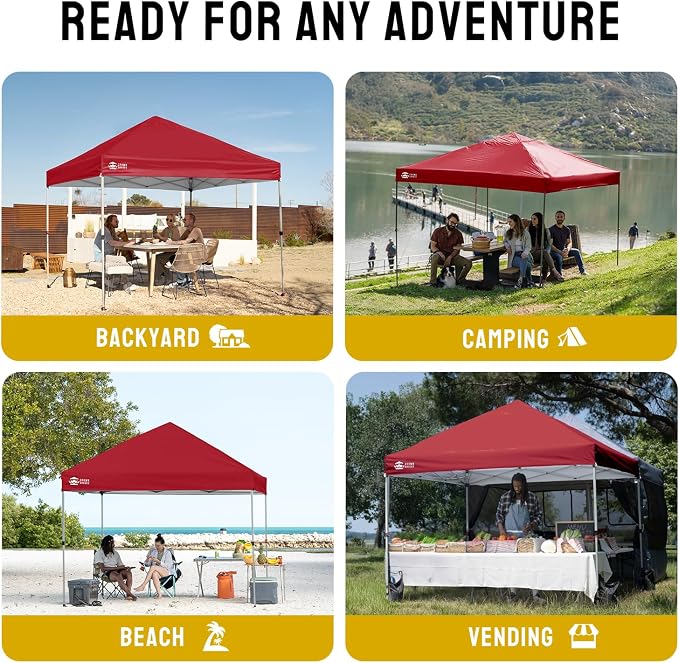 CROWN SHADES 8x8 Pop Up Canopy Tent - Image 4