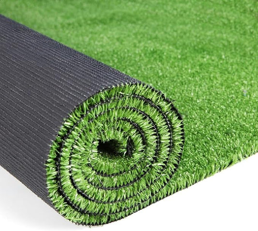 Artificial Grass Turf, 6ft x 32ft 0.4" Pile Height, Indoor Outdoor Fake Astroturf Rug Carpet Mat for Balcony Decor Backyard Patio Backdrop Fence Wall Decorations Dogs