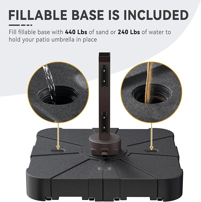 10x13 FT Outdoor Cantilever Patio Umbrella - Image 8