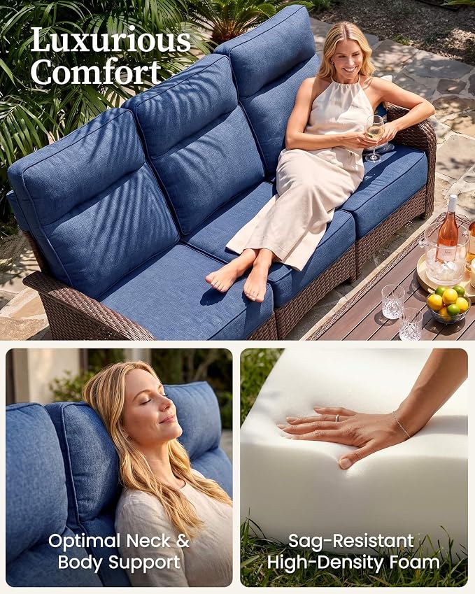 Resort-Grade Recliners Patio Furniture, 6.2" Ultra Thick Cushions | Heavy Duty - Image 6