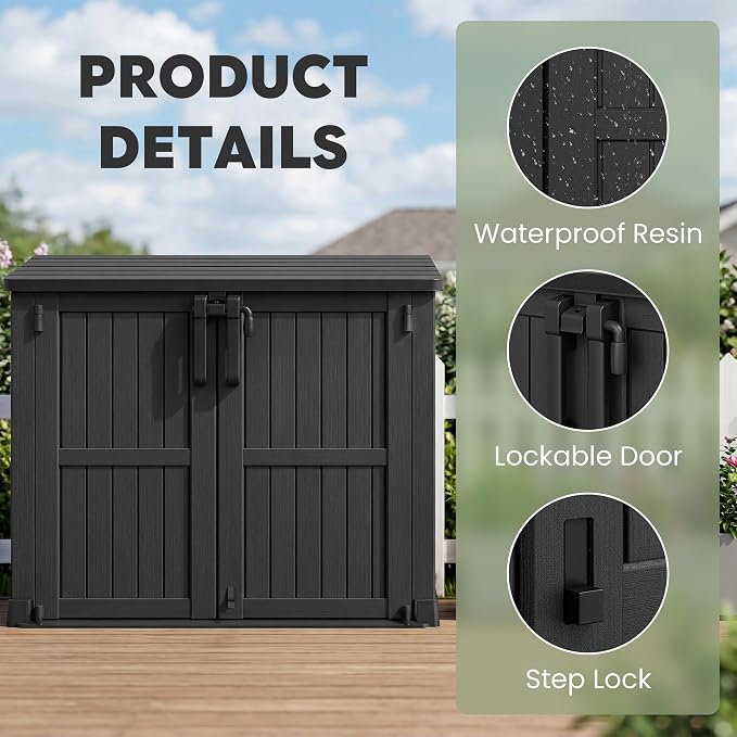 LHBcraft Waterproof Outdoor Storage Box 36 Cu Ft - Image 2