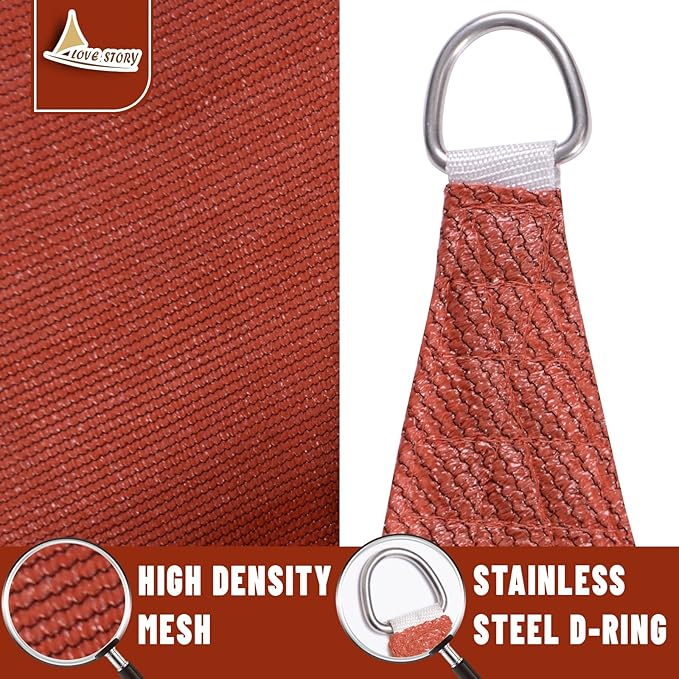 LOVE STORY Custom Size 10' x 15' Sun Shade Sail - Image 5