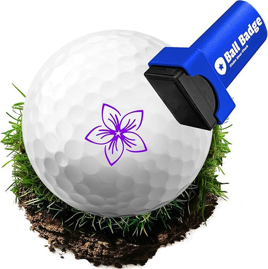 Ball Badge - Golf Ball Stamp (The Icon Series), Golf Ball Marker, Reusable Golf Ball Marking Tool to Identify Golf Balls