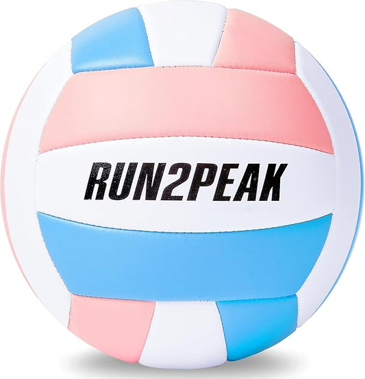 Soft Touch Volleyball Ball Gifts for Teen Girls Kids Youth Team Beginners Durable Volleyballs for Outdoor Indoor Beach Pool Water Play Official Size 5 Training Practice Volley Ball