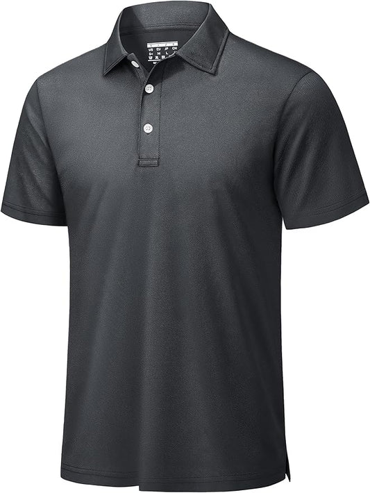 TACVASEN Mens Golf Shirt Dry Fit Mens Polo Shirts Short Sleeve Performance Golf Polos for Men with Collar Work Shirts