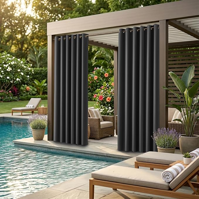 Waterproof Outdoor Curtain W105 x L84 - Image 2