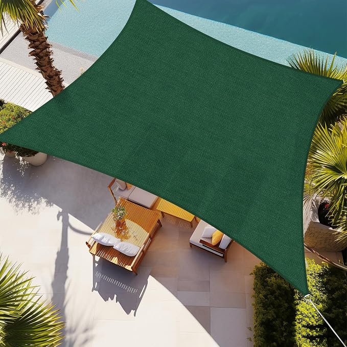 Shade&Beyond 16'x24' Sun Shade Sail Canopy Rectangle, UV Block Breathable by ShadeBeyond