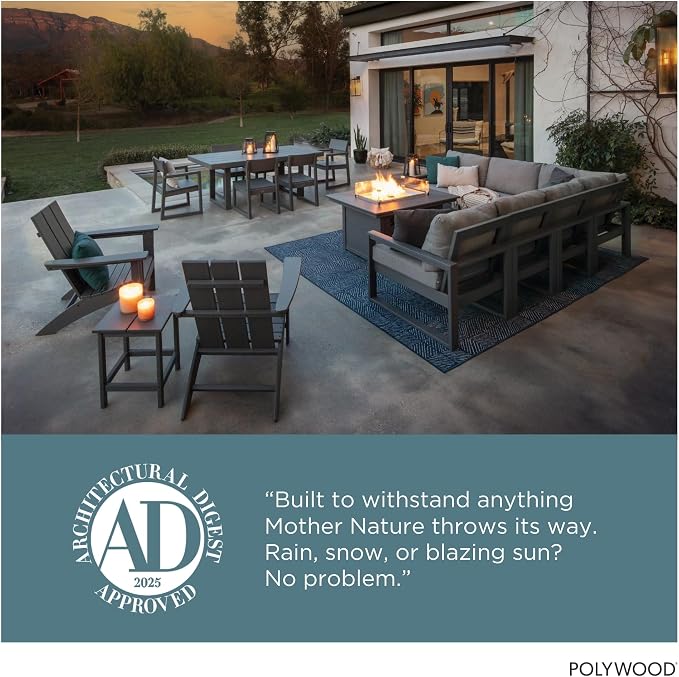 POLYWOOD Presidential Rocking Chair in Slate Grey - Image 7