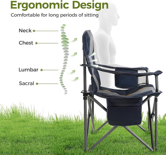 ALPHA CAMP Oversized Fully Padded Camping Chairs - Image 9