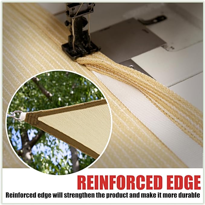 ColourTree CTAPT32 Custom Size Order to Make 13' x 17' x 21.4' Sand Beige Right - Image 5
