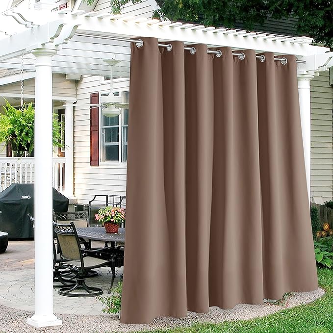 RYB HOME Extra Wide Outdoor Curtains by RYBHOME