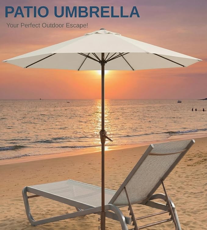 10FT Patio Umbrella, Outdoor Umbrella - Image 9
