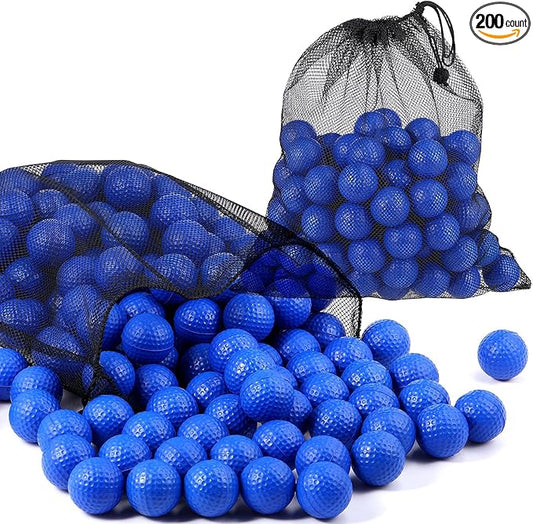 200 Pcs Foam Golf Practice Balls Bulk Realistic Feel Limited Flight Training Balls Soft for Outdoor Swing Indoor Backyard Training