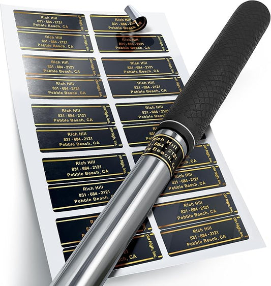 Golf Essentials: Personalized ID Labels, Pro Scorecards & Game Guides. Weatherproof Accessories for Club Tracking, Stat Logging & Wagering