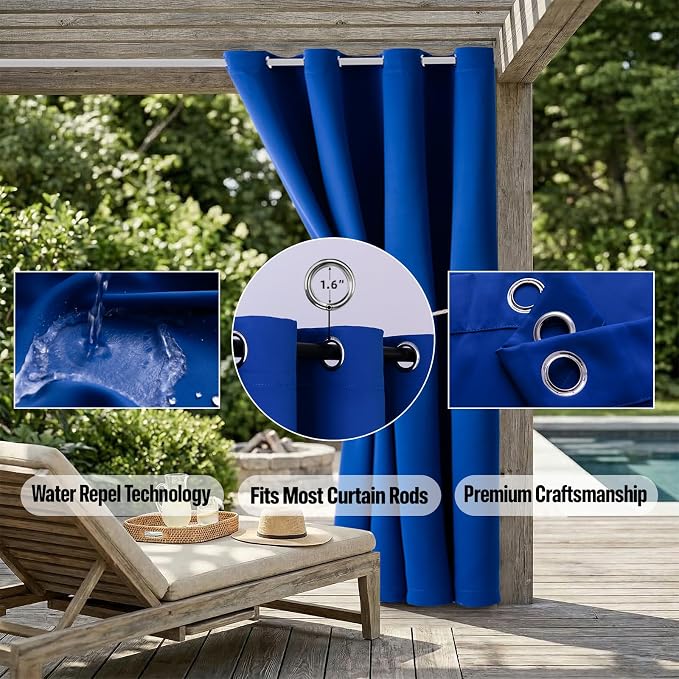 Waterproof Outdoor Curtain W105 x L84 - Image 5