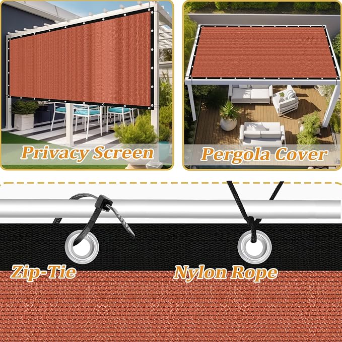 Shade&Beyond Customized Size 5' X 10' Shade Cloth - Image 4