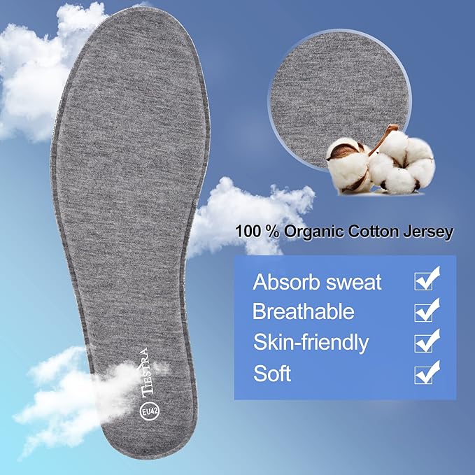 2 Pair -Shoe Inserts for Mens Memory Foam Insoles,Replacement Insoles for Work Boots Running Shoes, Cushion Shock Absorbing for Foot Pain Relief, Comfort Breathable Inner Soles 42EU,US9