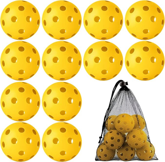 Coopay 12/50/100 Pack Baseball Practice Balls Plastic Training Balls Lightweight Hollow Softballs with a Drawstring Bag for Hitting, Baseball Training Indoor Outdoor Use
