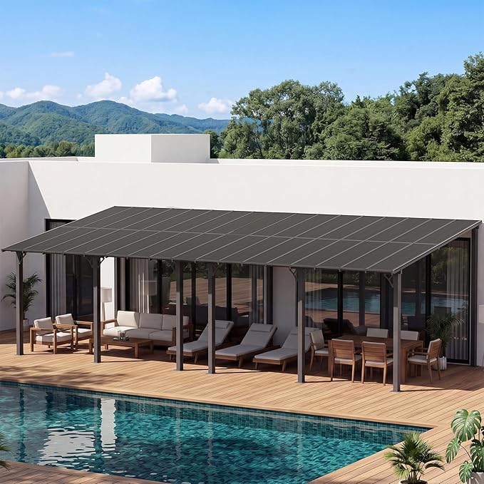Aoxun 34’x10’ Gazebo for Patio, Gazebo Pergola by Aoxun
