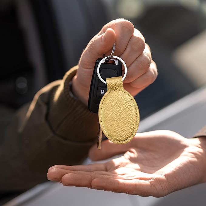 LaserGram Oval Keychain, Disc Golf, Personalized Engraving Included