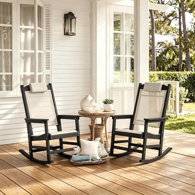 Outdoor Rocking Chair Set of 2 - Image 9