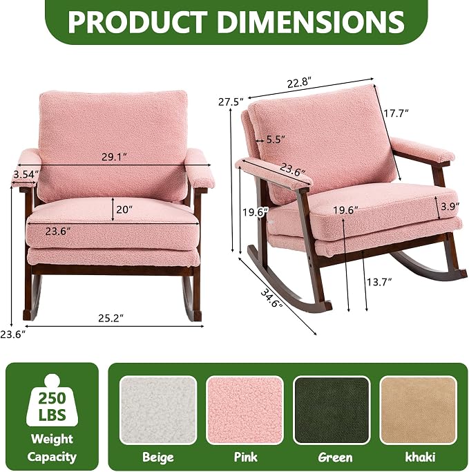 Outdoor Patio Rocking Chairs - Image 2