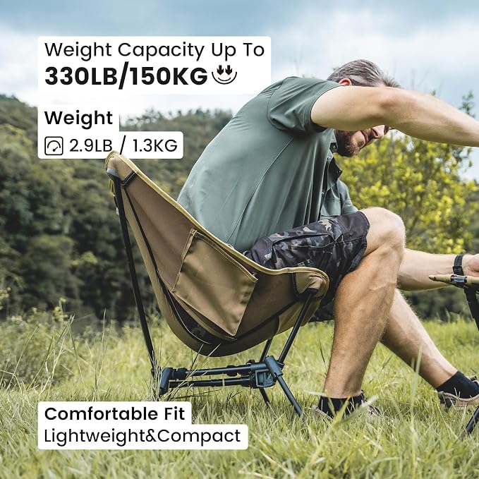 ONETIGRIS Tigerblade Camping Chair, Lightweight Folding Backpacking Hiking Chair - Image 8