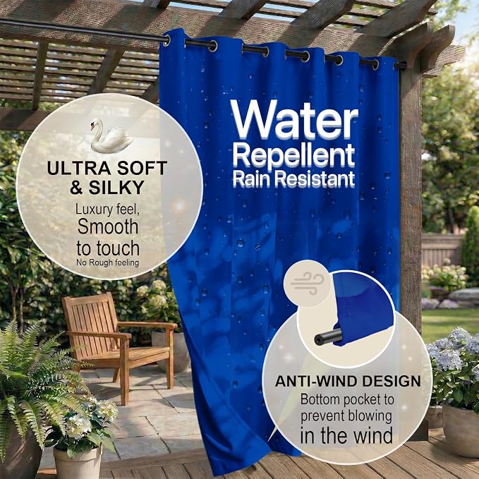 Waterproof Outdoor Curtain W105 x L108 - Image 4