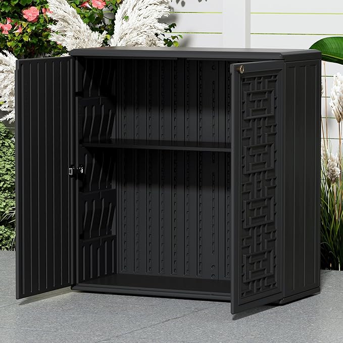 Mrosaa Outdoor Storage Cabinet Waterproof - Image 3