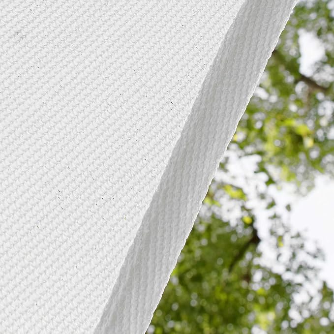 Amgo Custom Size 6' x 6' x 6' White Triangle Sun Shade Sail UPF50+ AGTAPT10 - Image 9